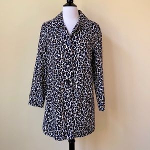 Forever 21 Animal Print Long Blazer Jacket